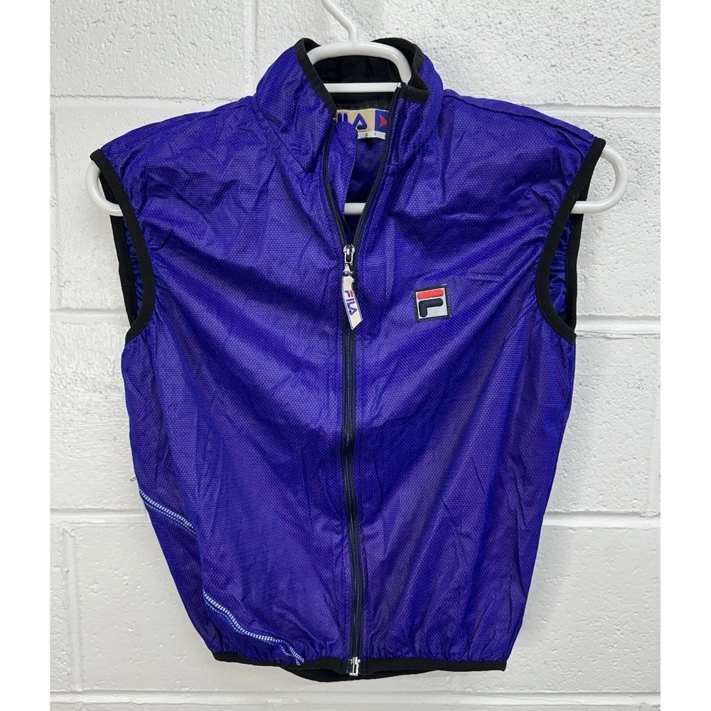 VTG FILA SkyRunner‎ Windbreaker Reflective Mesh Running Vest / Men's Size Medium